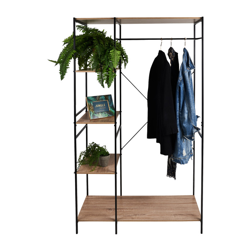Vakkenkast/kledingrek Lily - 100x46x170 cm