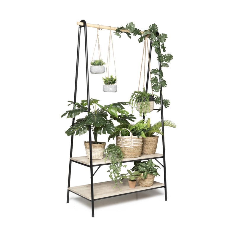 Kledingrek Lily - 2 planken - 85x46x165 cm