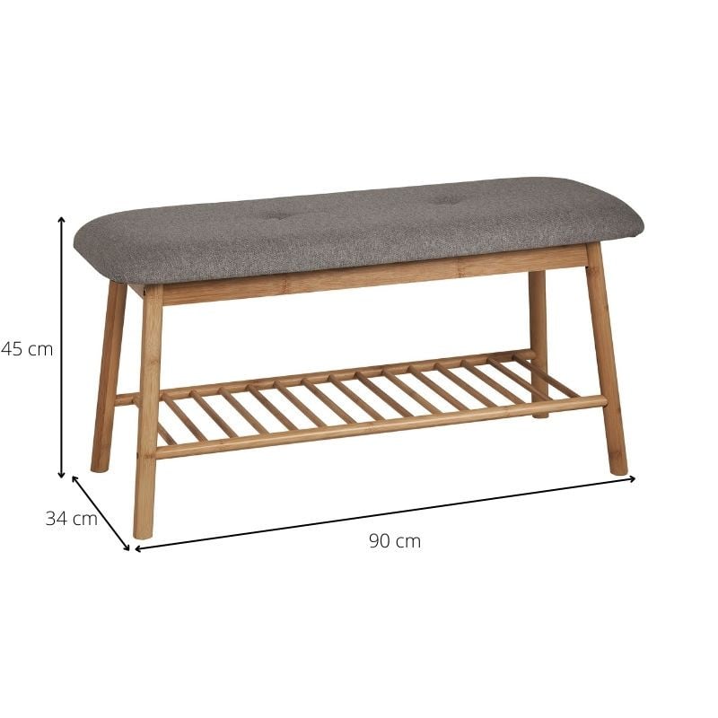 Bankje Lily - 1 plank - 90x34x45 cm