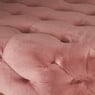 Velvet poef XXL - roze - ø91x42 cm
