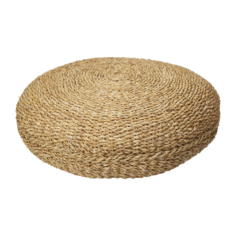 Poef rotan - ø58x20 cm 