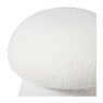 Poef Teddy Mushroom - wit - ø36x38 cm