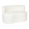 Teddy loveseat fauteuil - wit - 71x120x71 cm