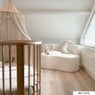 Teddy loveseat fauteuil - wit - 71x120x71 cm