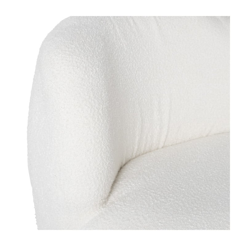 Teddy fauteuil - wit - ø73.5x71.5 cm