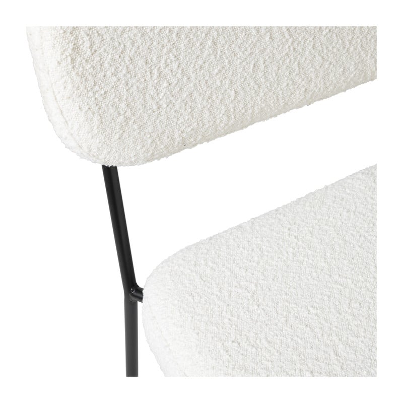 Eetkamerbank Teddy - wit - 82x124x54 cm