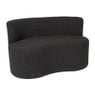 Teddy loveseat fauteuil - zwart - 71x120x71 cm