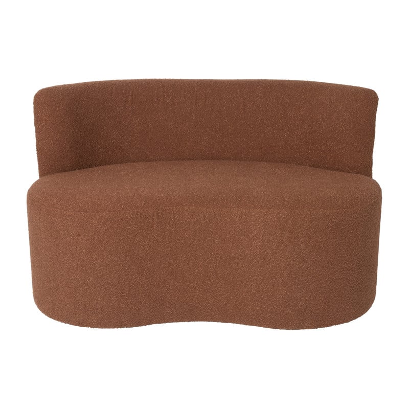 Teddy loveseat fauteuil - terracotta - 71x120x71 cm