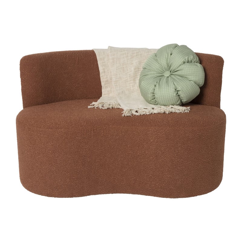 Teddy loveseat fauteuil - terracotta - 71x120x71 cm
