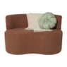 Teddy loveseat fauteuil - terracotta - 71x120x71 cm