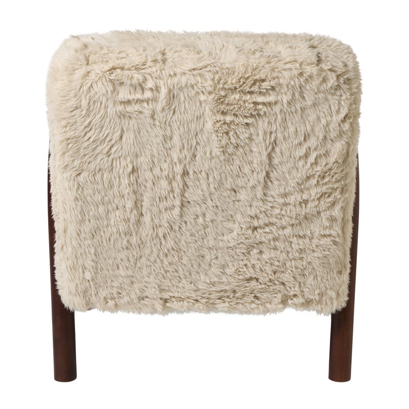 Fauteuil beatle - beige/bruin - 80x78x70 cm