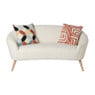 2-zits bankje Didi corduroy - wit - 73x147x73 cm