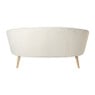 2-zits bankje Didi corduroy - wit - 73x147x73 cm
