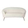 2-zits bankje Didi corduroy - wit - 73x147x73 cm