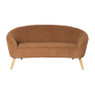 2-zits bankje Didi corduroy - bruin - 73x147x73 cm