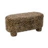 Opbergbank luipaard dodo - bruin - 43x100x42 cm