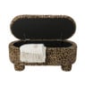 Opbergbank luipaard dodo - bruin - 43x100x42 cm
