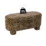 Opbergbank luipaard dodo - bruin - 43x100x42 cm