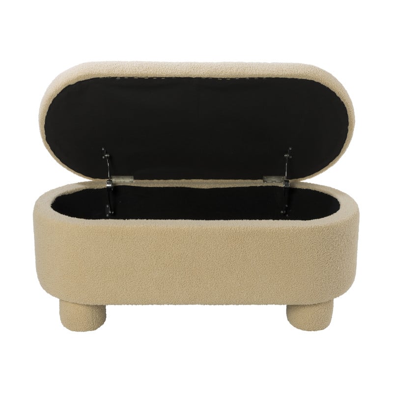 Opbergbank teddy dodo - beige - 43x100x42 cm