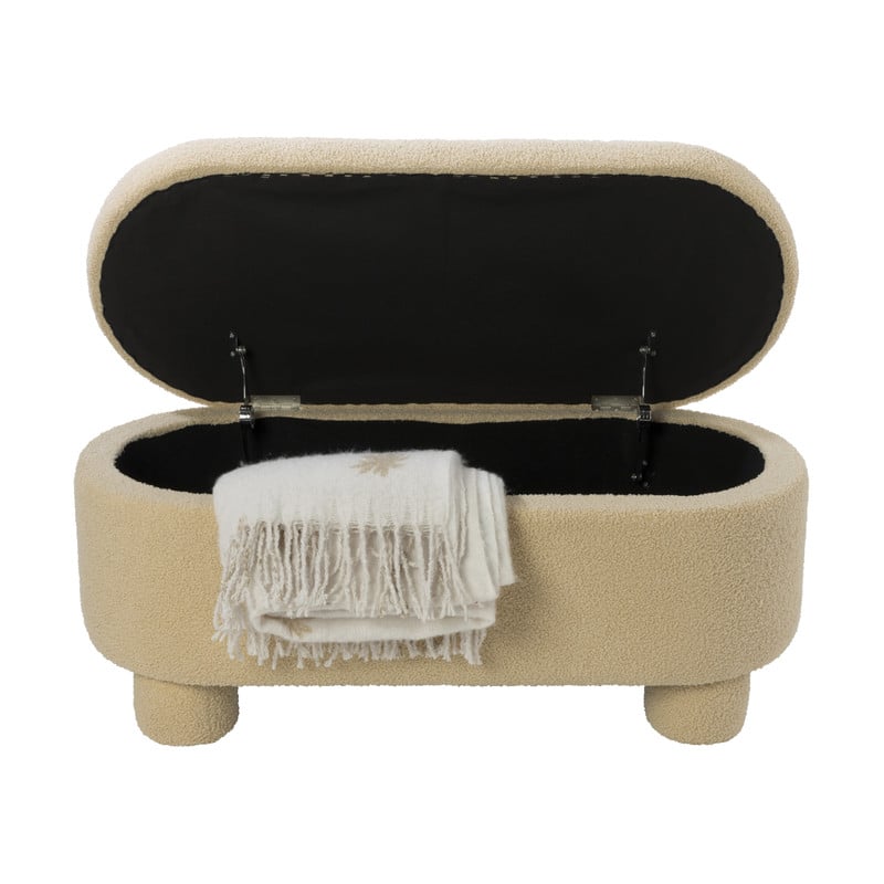 Opbergbank teddy dodo - beige - 43x100x42 cm