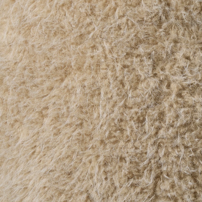 Kinderstoel fur - beige - 50x40x38 cm