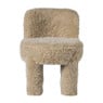 Kinderstoel fur - beige - 50x40x38 cm
