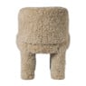 Kinderstoel fur - beige - 50x40x38 cm