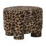 Poef luipaard XL - bruin/beige - 40x60x60 cm