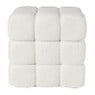 Poef chunk teddy - beige - 36x36x36 cm