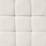 Poef chunk teddy - beige - 36x36x36 cm