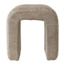 Poef Naomi chenille - taupe - 43x40x35 cm