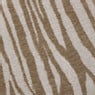 Opvouwbare poef jacquard zebraprint - taupe - ø38x38 cm