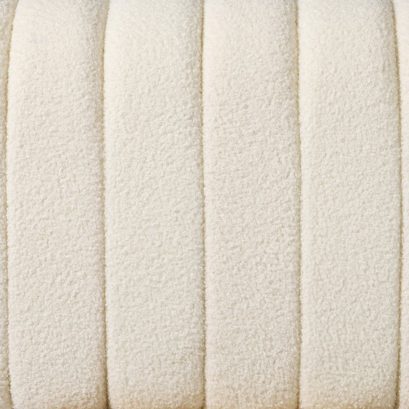 Bank Naomi teddy - wit - 45x100x38 cm