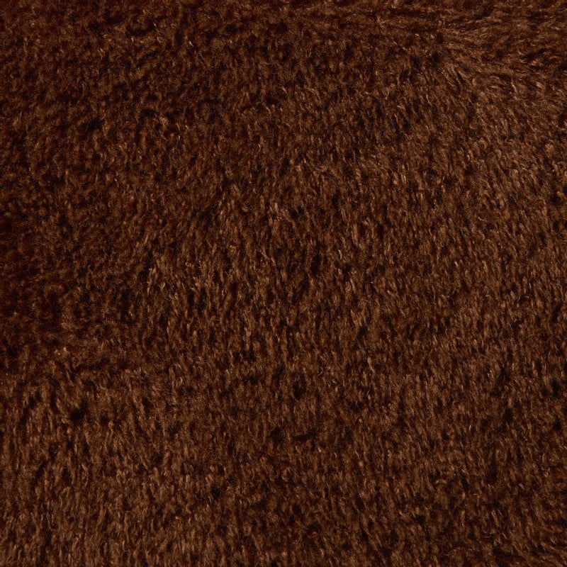Bankje fluffy - bruin - 44x63x39 cm