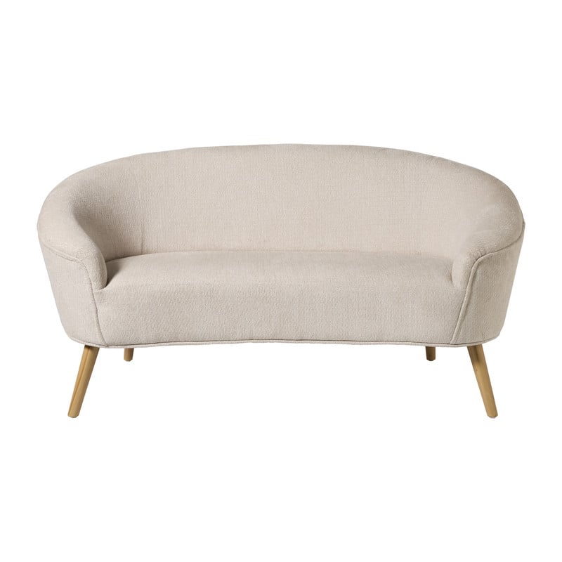 Bank Oscar bouclé - beige - 73x147x73 cm 