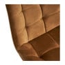 Eetkamerstoel velvet - cognac - 79x50x44 cm