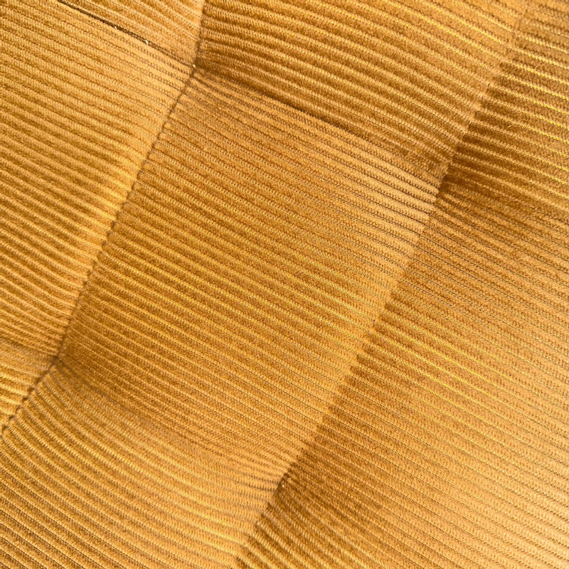 Eetkamerstoel ribstof - cognac - 84x52x52 cm