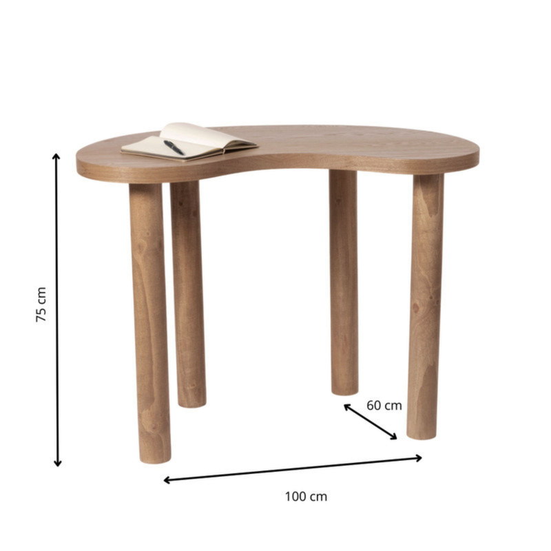 Sidetable Ruby - bruin - 75x100x60 cm 