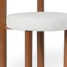 Eetkamerstoel Ruby -  teddy beige/bruin - 73x56.5x53 cm