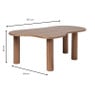 Salontafel Ruby - bruin - 40x107x64 cm