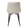 Eetkamerstoel velvet - beige - 80x60x51 cm