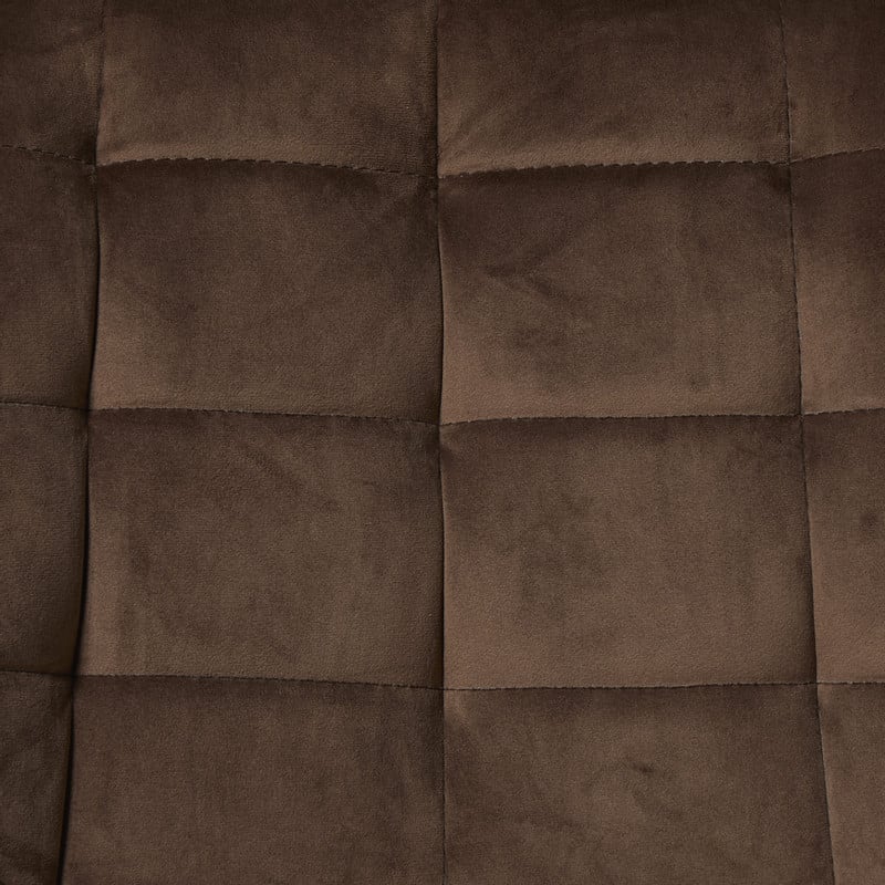 Eetkamerstoel velvet - bruin - 80x60x51 cm
