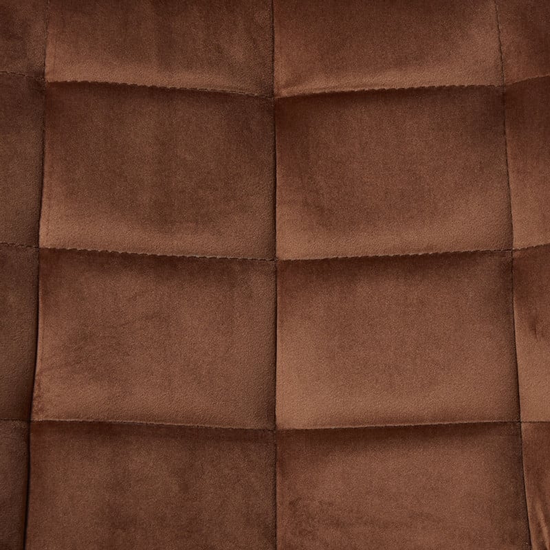 Eetkamerstoel velvet - cognac - 80x60x51 cm