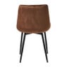 Eetkamerstoel velvet - cognac - 80x60x51 cm