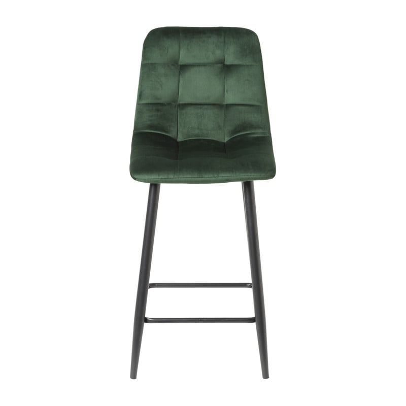 Barkruk velvet - groen - 100x50x41.5 cm