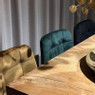 Barkruk velvet - groen - 100x50x41.5 cm