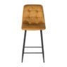 Barkruk velvet - oker - 100x50x41.5 cm