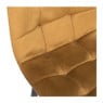 Barkruk velvet - oker - 100x50x41.5 cm
