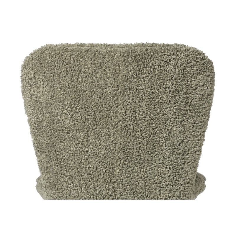 Eetkamerstoel Liz - groen - teddy - 83.5x55x45.4 cm