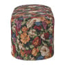Bankje bouquet - rood/paars/zwart - 44x120x45 cm